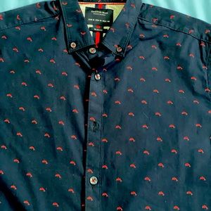 Cactus Man Casual Shirt with Dolphins